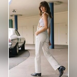 Stylish White Overalls